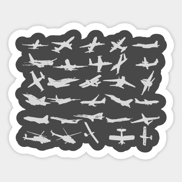 Military's Fastest Jet Fighters Aircrafts Planes Birthday Gift Sticker by GBDesigner